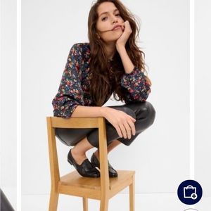 Satin Tie-Back Floral Top